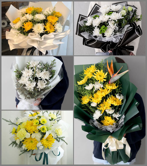 贵州毕节市纳雍县玉龙坝镇平寨村白事花束代送